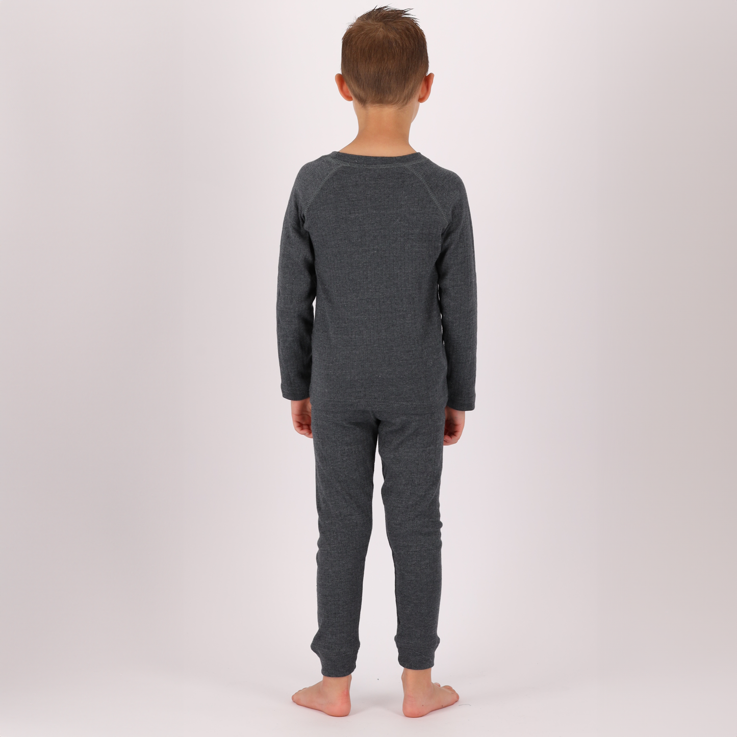 Pantalon thermique enfant anthracite - 2 pièces