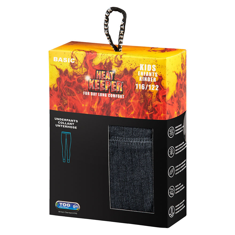 Thermohose Kinder Anthrazit - 2 Stück