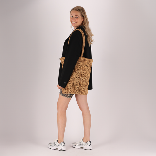 Strandtas Dames - Riet - Nature - One Size