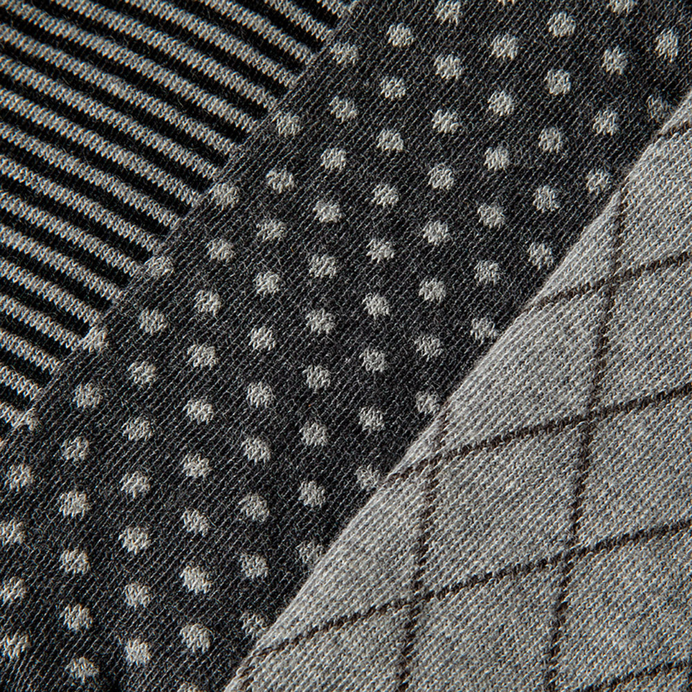 Chaussettes en coton biologique pour hommes - Multi Grey - 6 paires