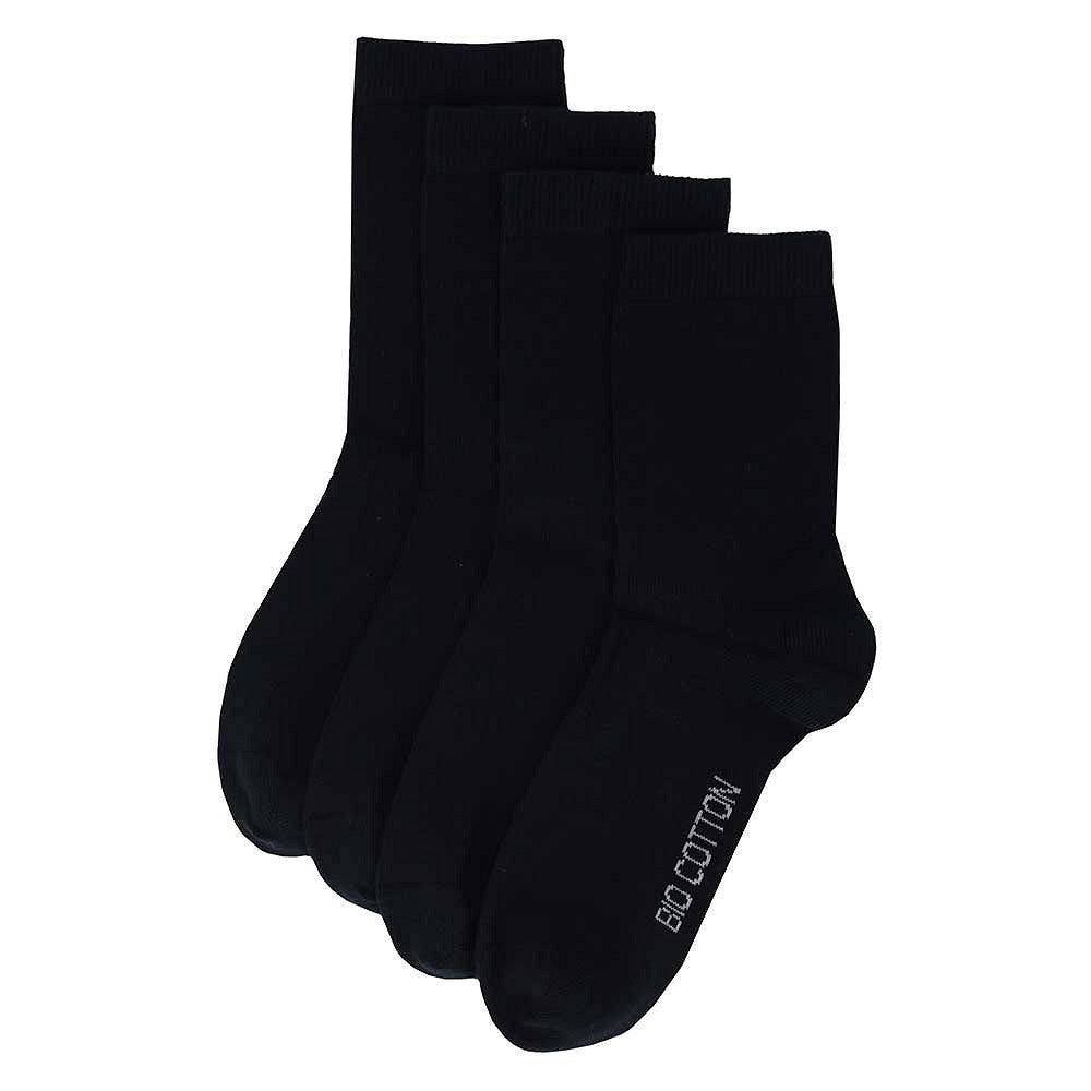 Kindersocken basic - Bio Baumwolle - Marineblau - 4er Pack