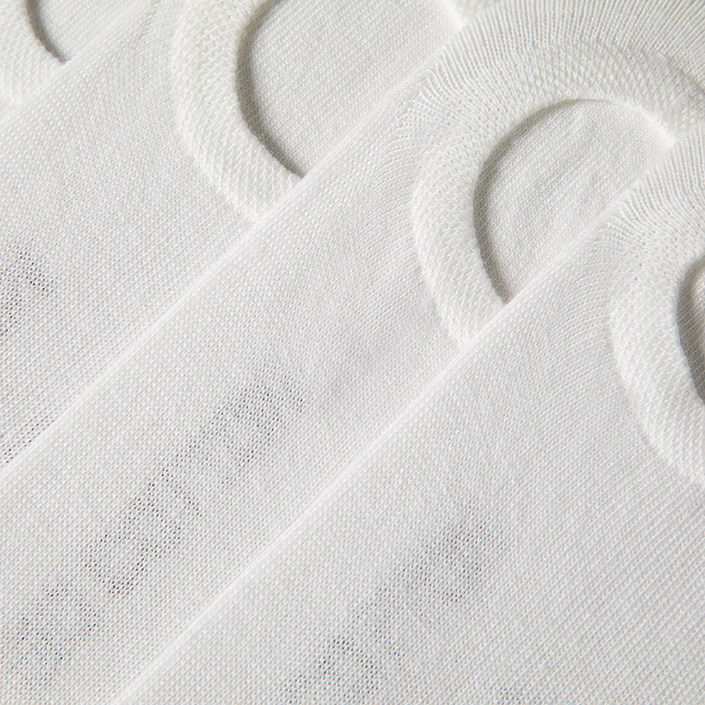 Chaussettes de sport en coton bio - Blanc - 4 paires