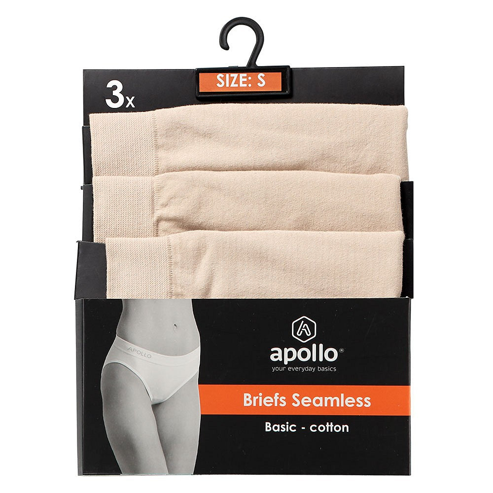 Dames slip beige 3-pak
