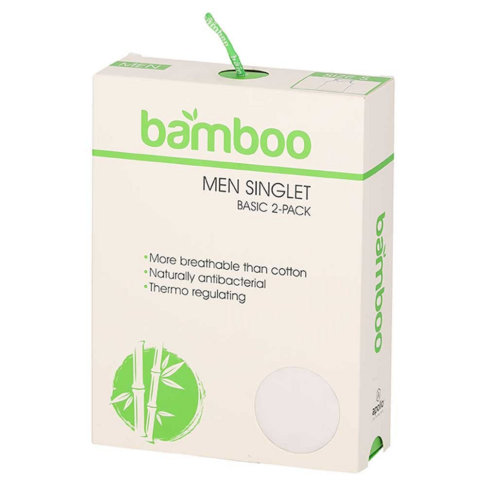 Chemise en bambou pour hommes - Blanc - 2-Pak