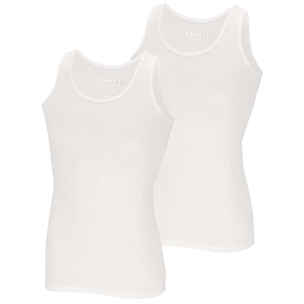 Chemise en bambou pour hommes - Blanc - 2-Pak
