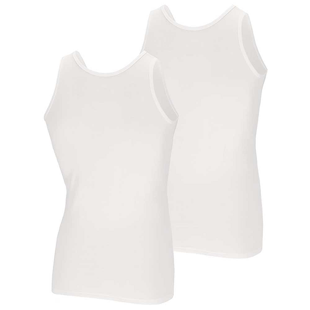 Chemise en bambou pour hommes - Blanc - 2-Pak