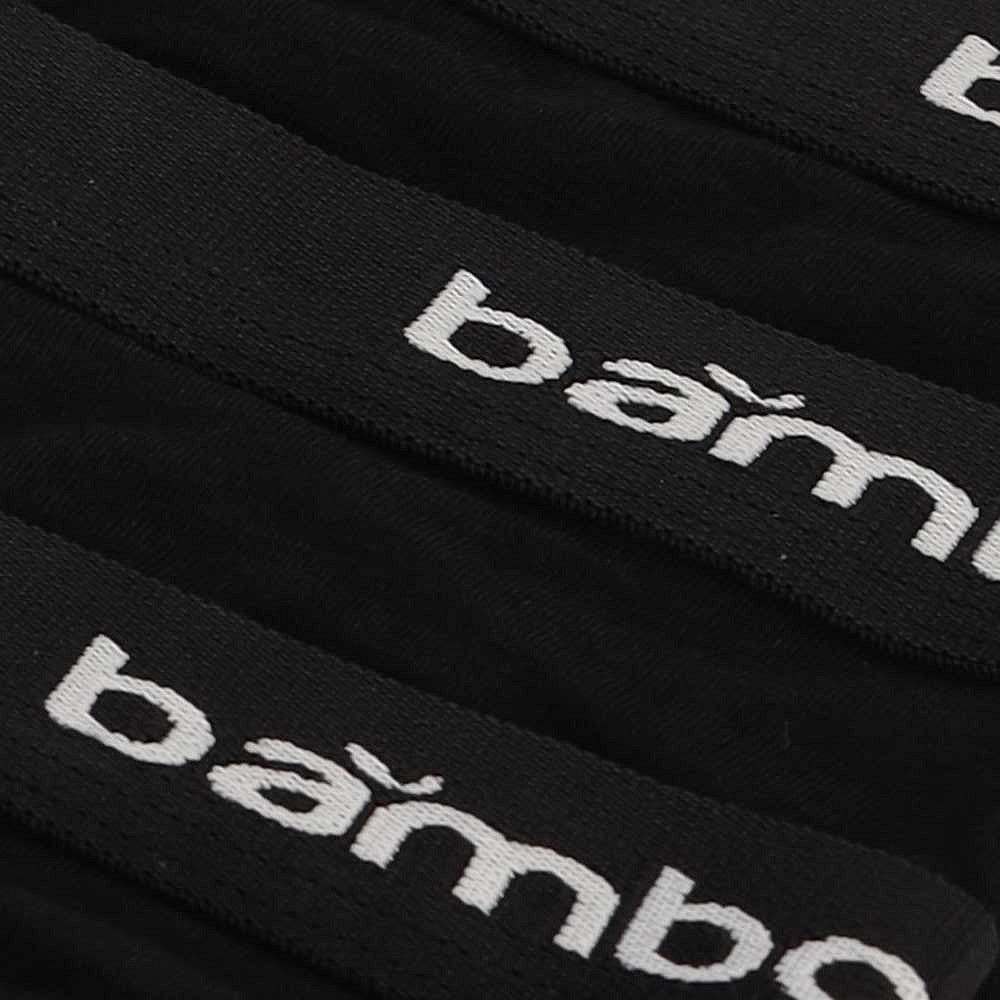Bamboe string dames - Zwart - 3-Pak