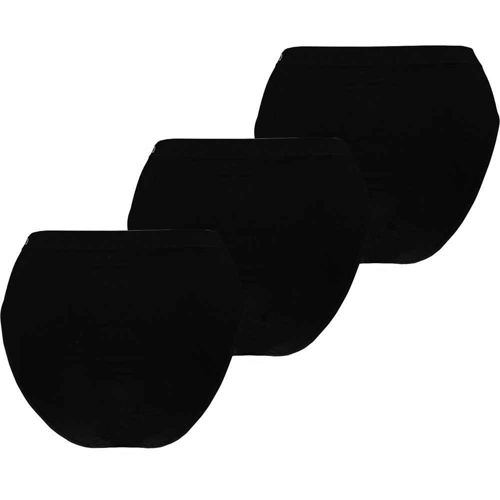 Bamboe Dames Hip Slips - Zwart - 3-Pak