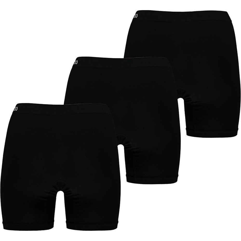 Bamboe Short Naadloos - Zwart/Wit - 3-Pak