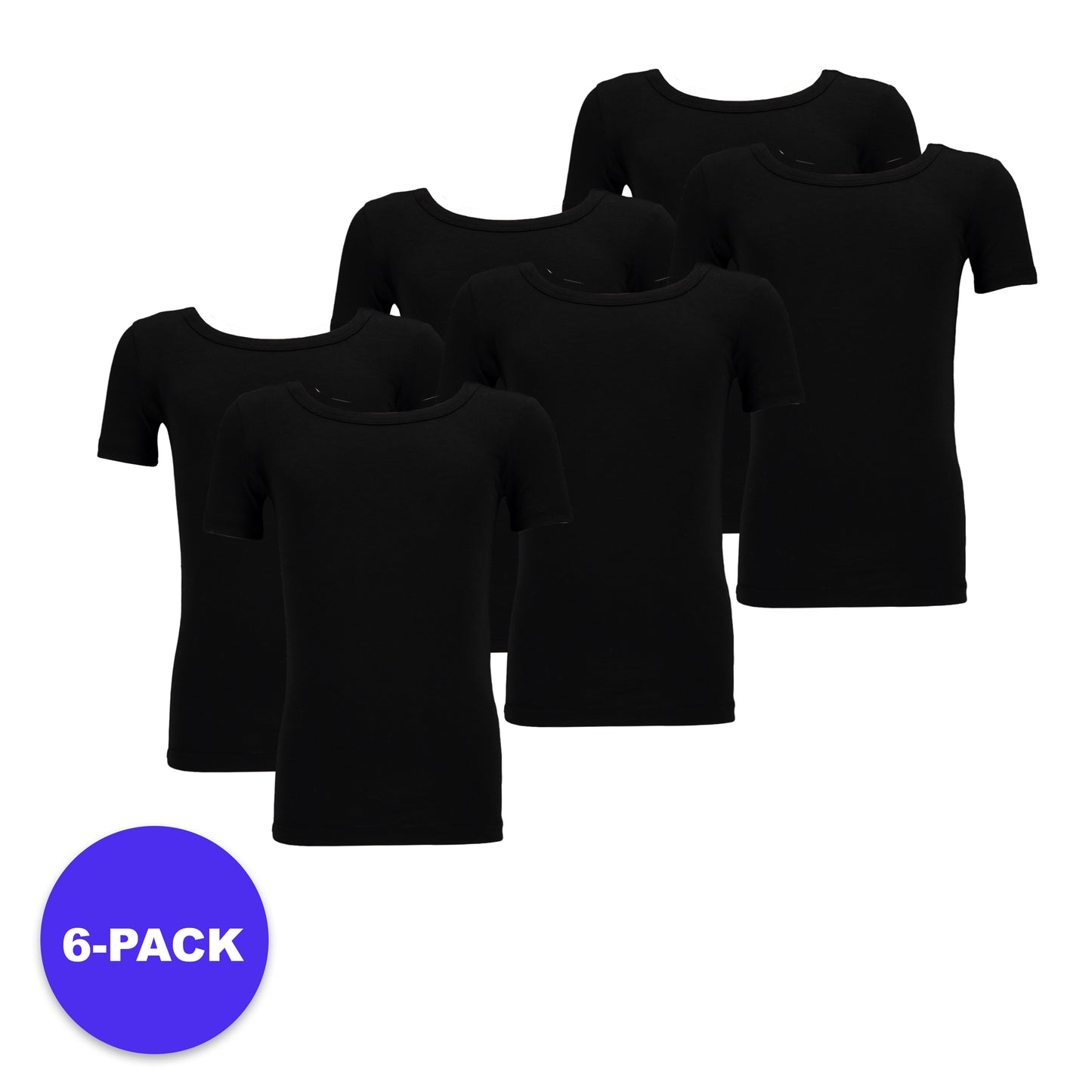 Bambus T-Shirt für Jungen - Rundhalsausschnitt - 6er-Pack - Advantage