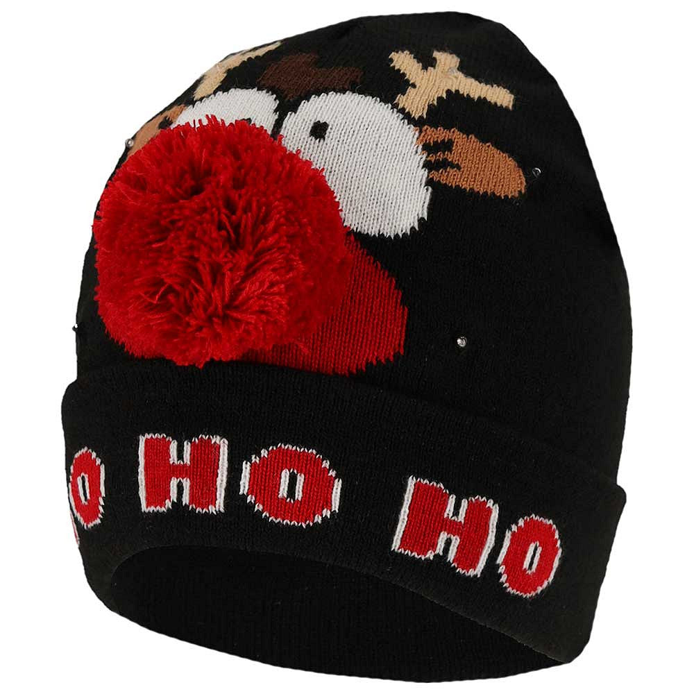 Weihnachtsmütze mit Lichtern - Christmas Rocks Einheitsgröße