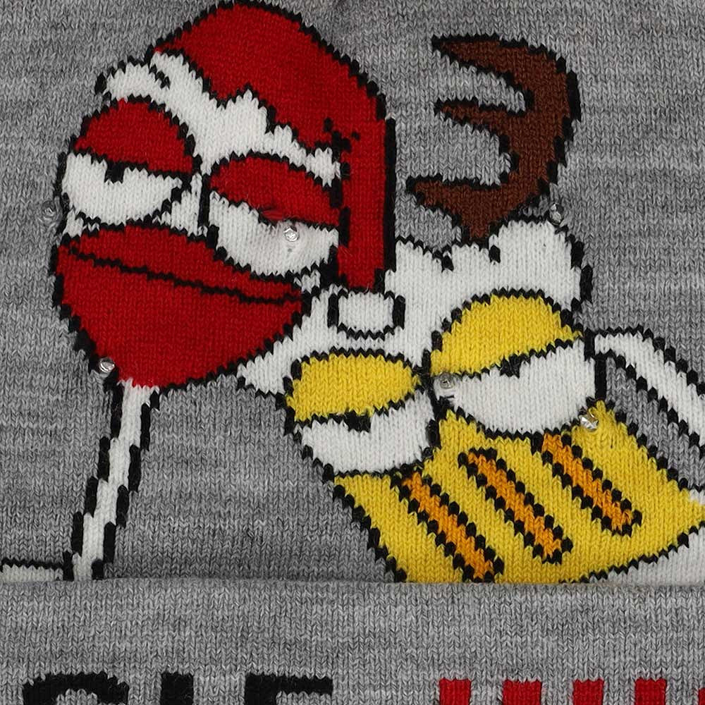 Weihnachtsmütze mit Lichtern - Christmas Rocks Einheitsgröße