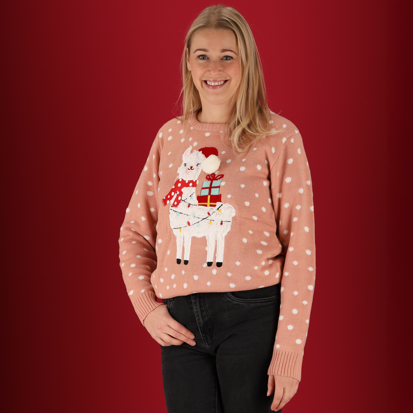 Gebreide kersttrui - Dames