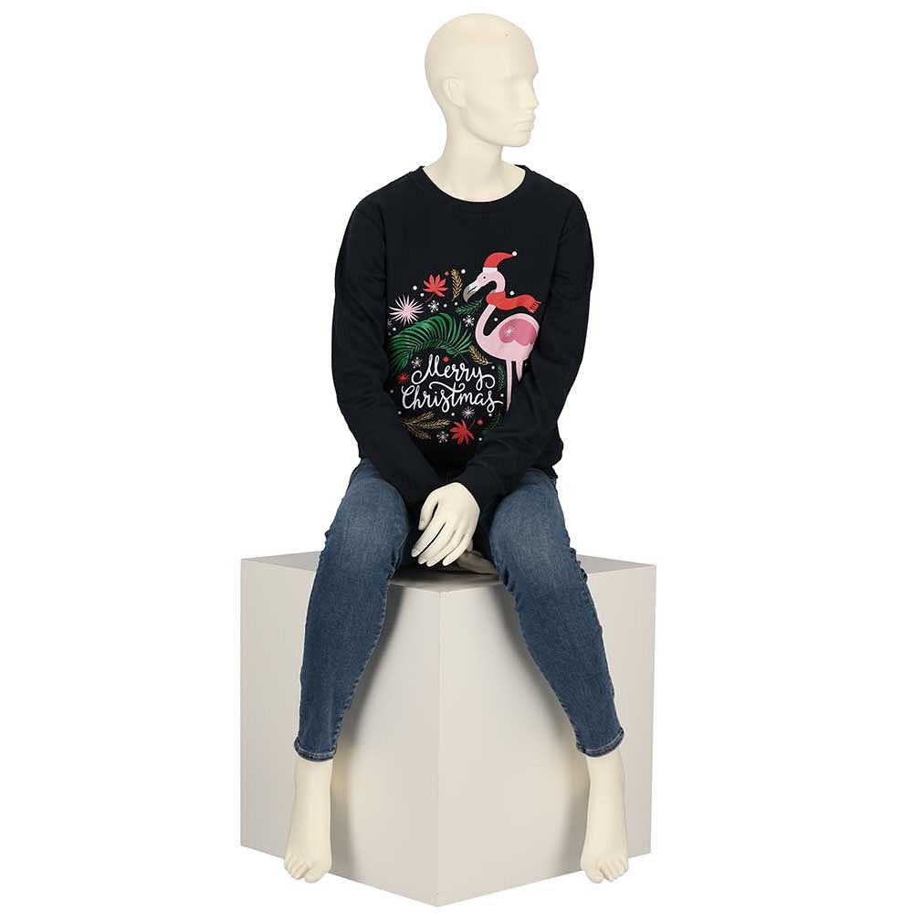 Kersttrui Dames - Merry Christmas Flamingo