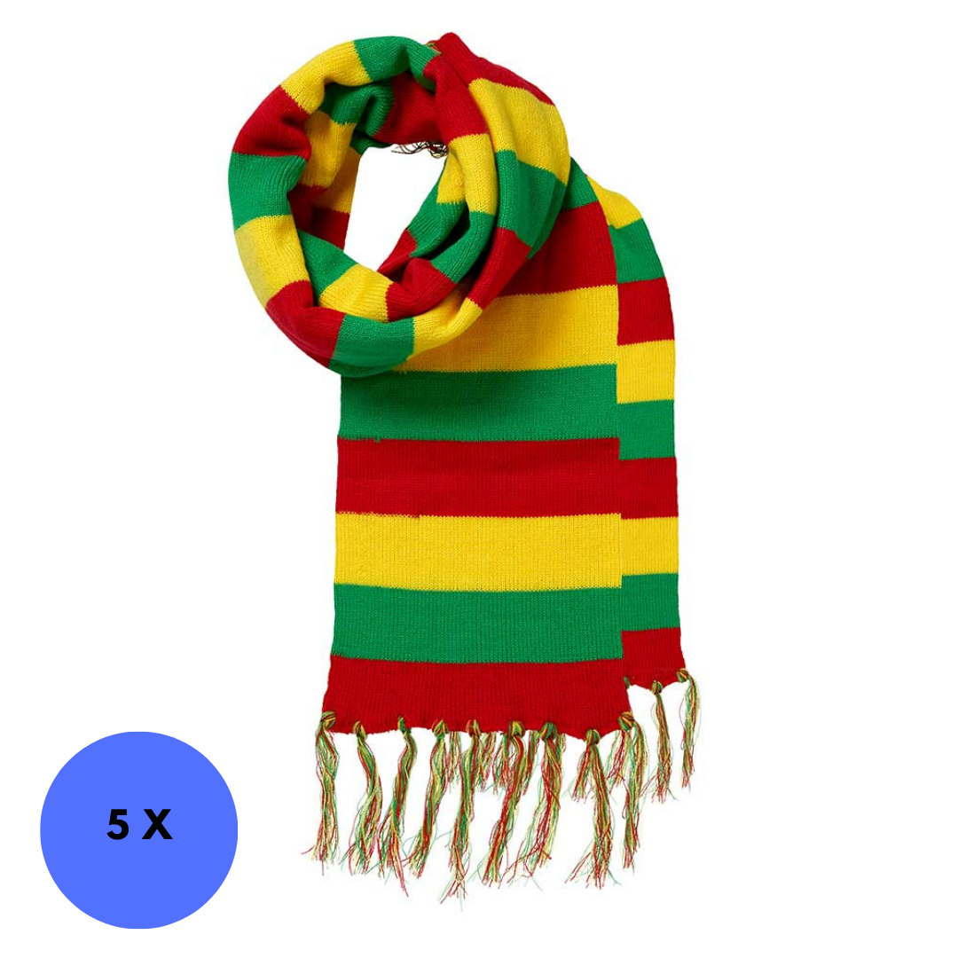 Morethansocks - Feest sjaals - carnavals sjaal - 5-Stuks