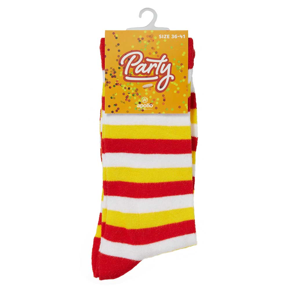 Partysocken mit Streifen