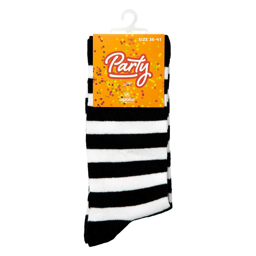 Partysocken mit Streifen
