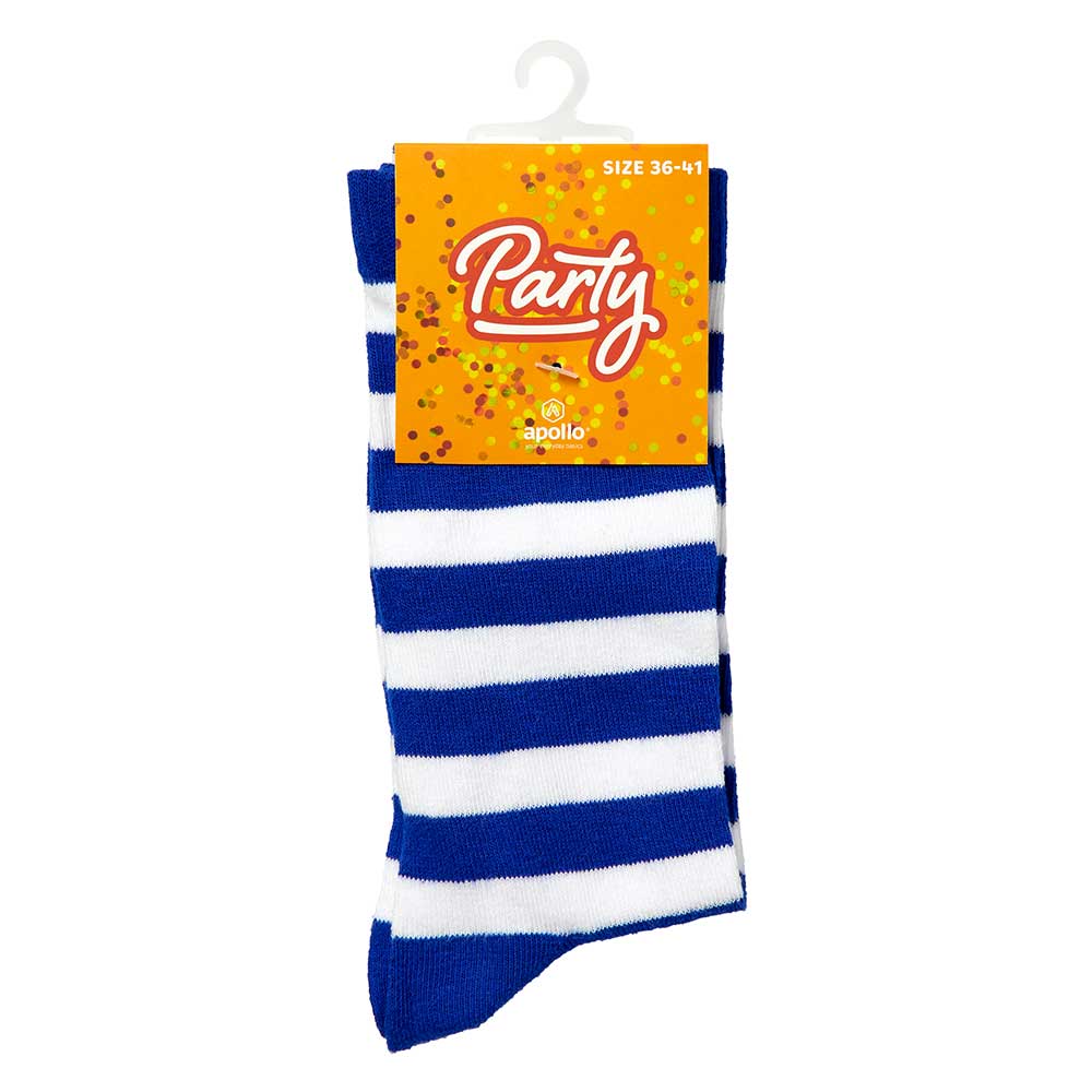 Partysocken mit Streifen