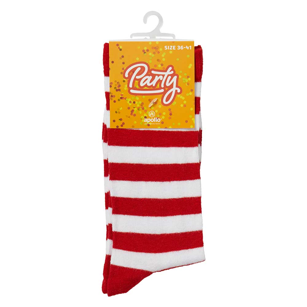 Partysocken mit Streifen