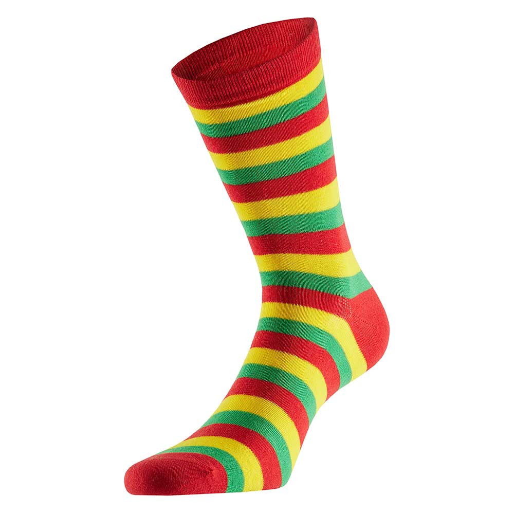 Partysocken mit Streifen