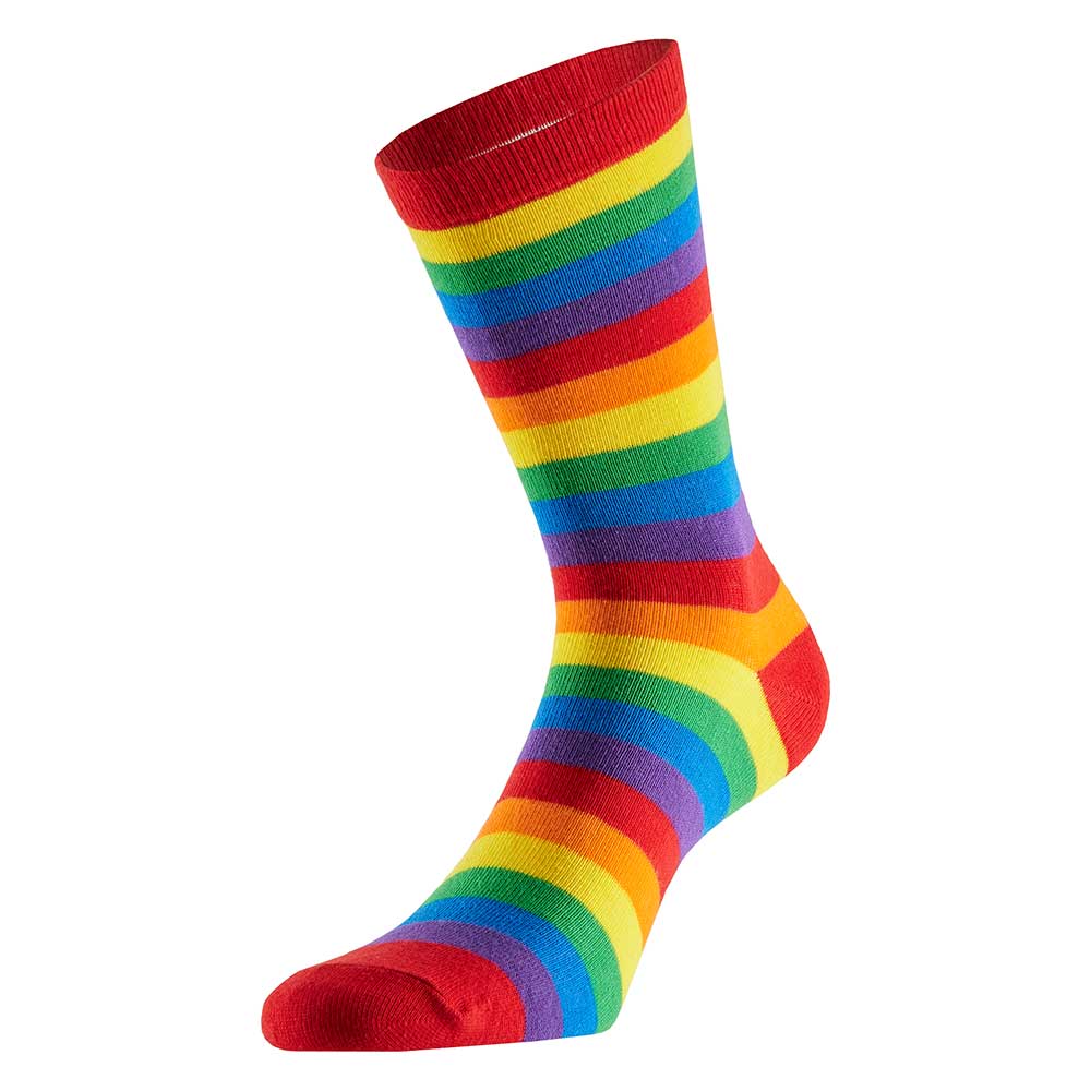 Partysocken mit Streifen