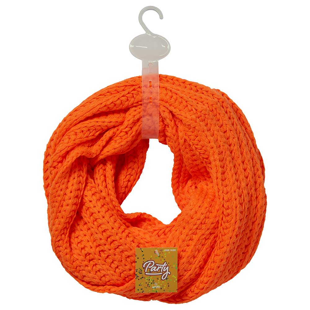 Feest snood gebreid - carnavals snood