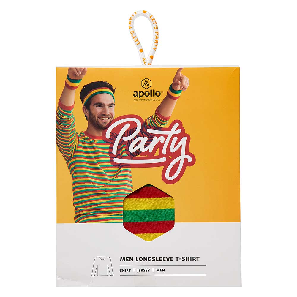 Party shirt men long sleeves stripes