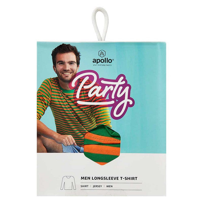 Party shirt men long sleeves stripes