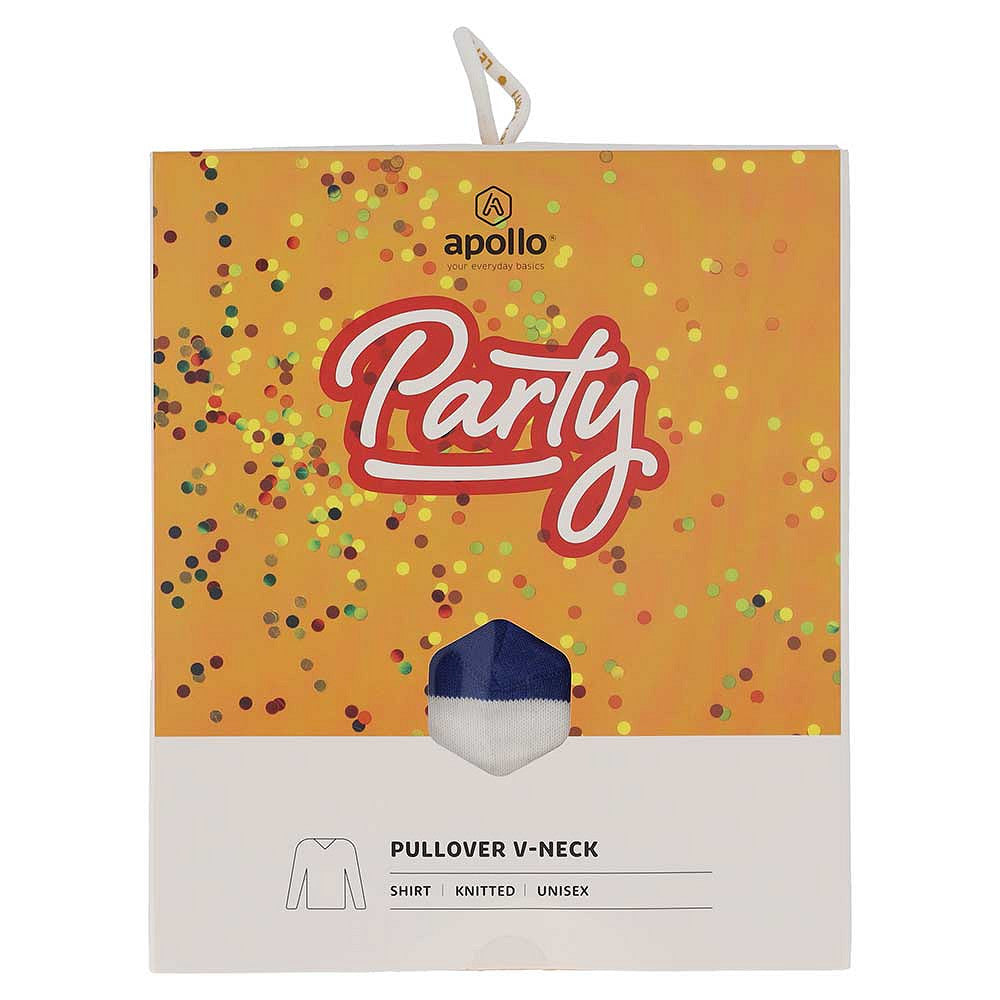 Gebreide carnavalstrui met strepen - party trui gebreid