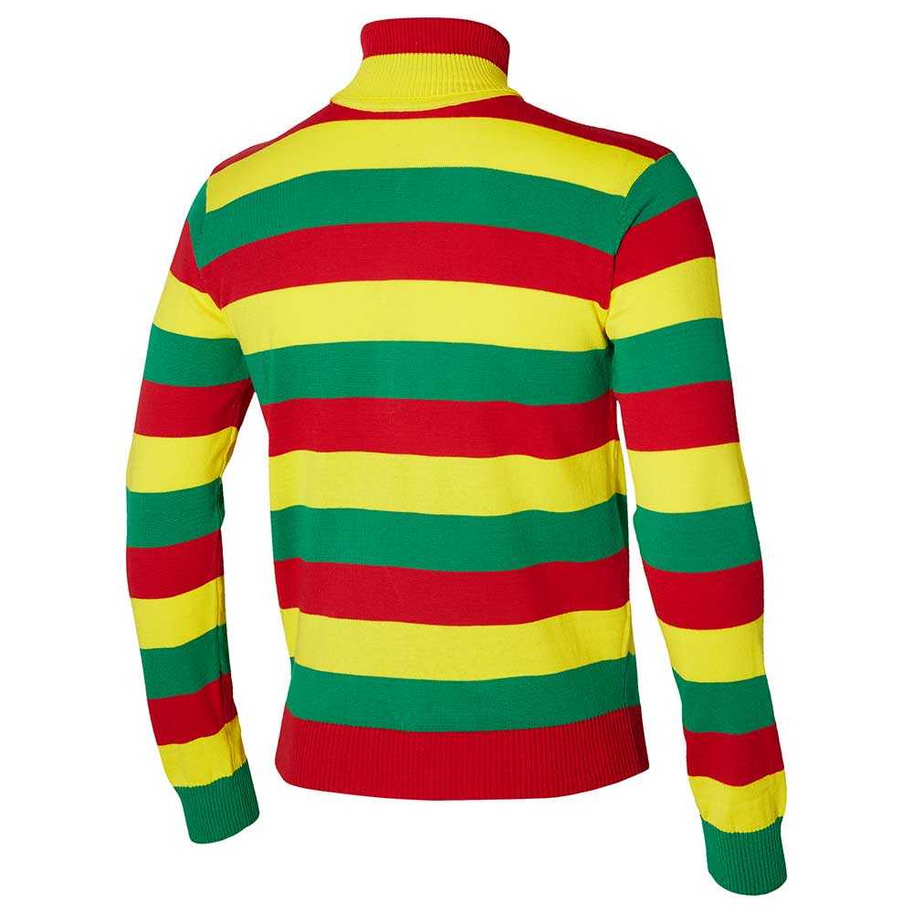 Pull de carnaval tricoté avec col roulé - pull de fête tricoté