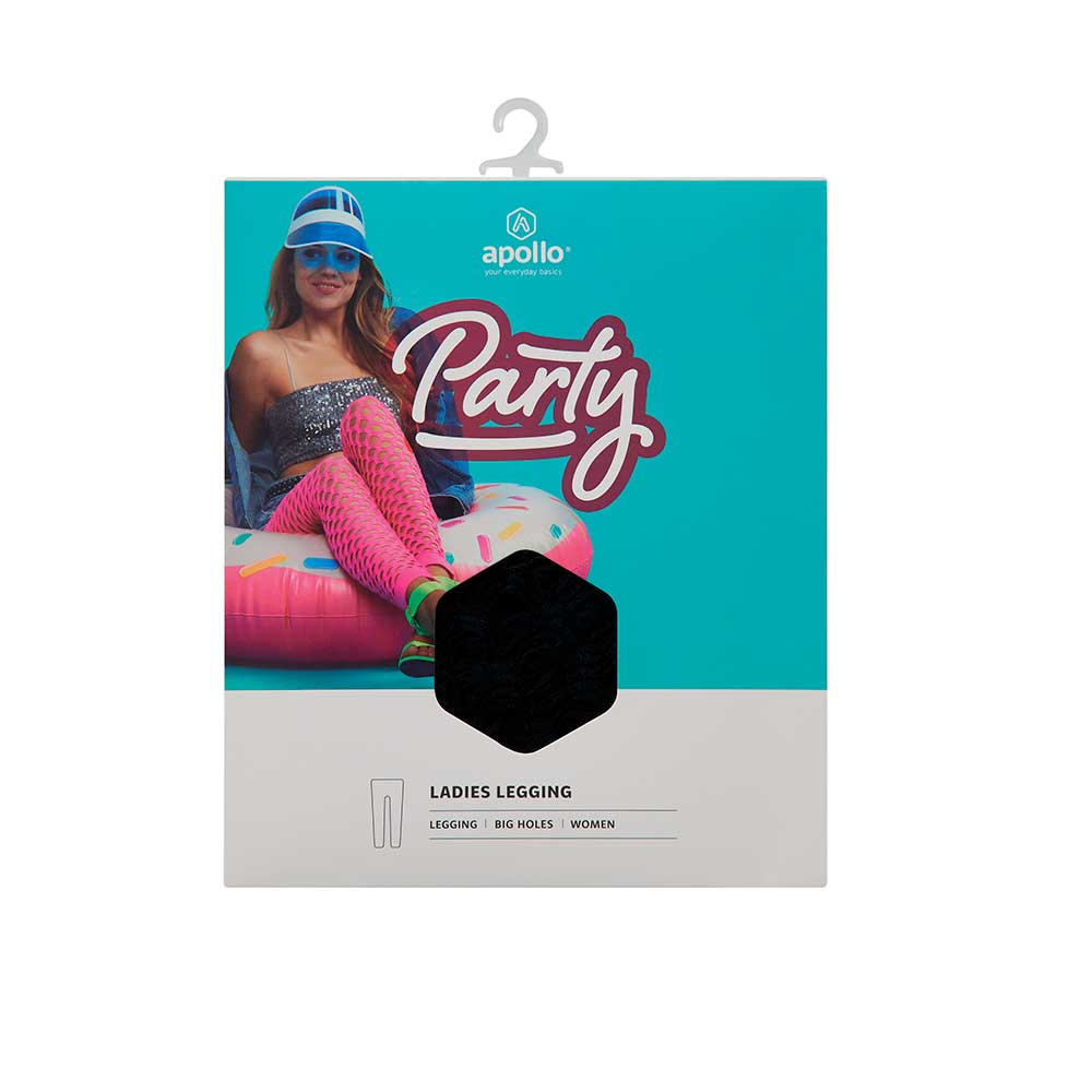 Panty doorschijnend stretch met gaten