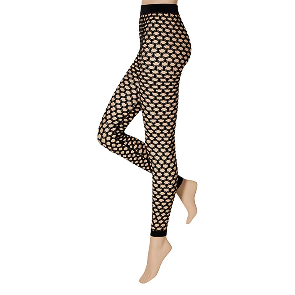 Panty doorschijnend stretch met gaten