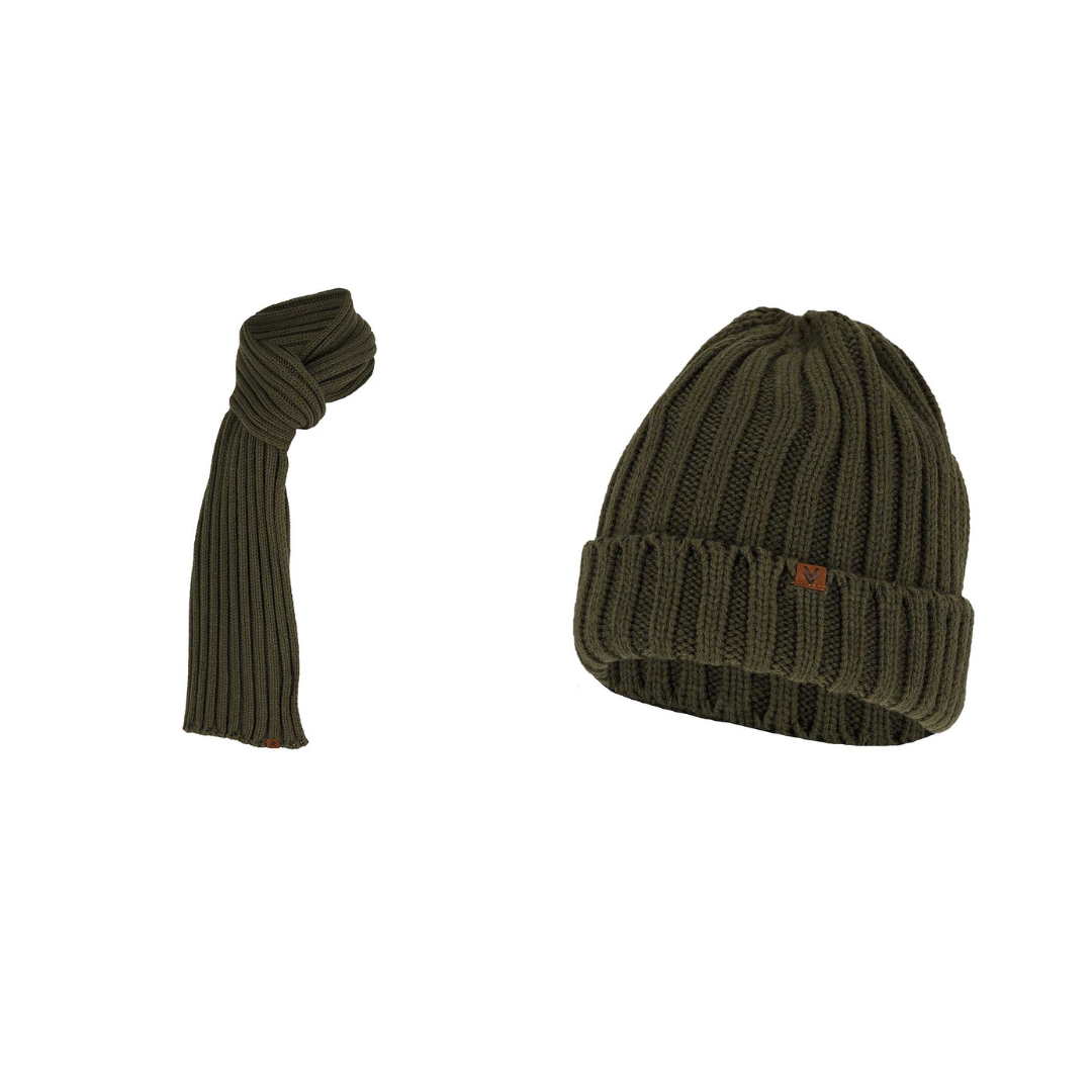 Grofgebreide sjaal + muts heren - Fashion - One size