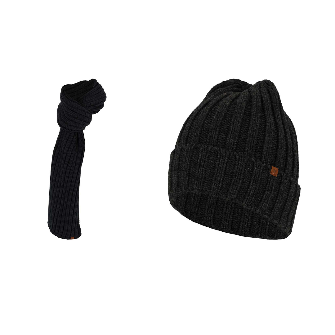 Grofgebreide sjaal + muts heren - Fashion - One size