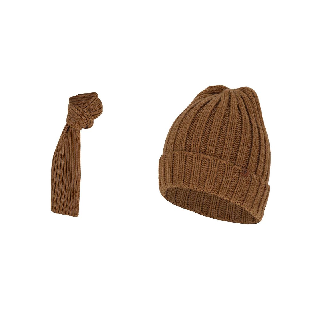 Grofgebreide sjaal + muts heren - Fashion - One size