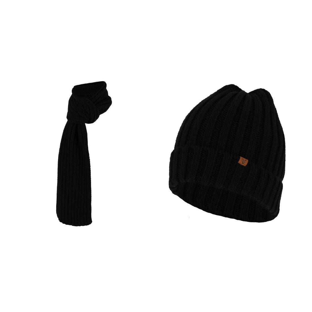 Grofgebreide sjaal + muts heren - Fashion - One size