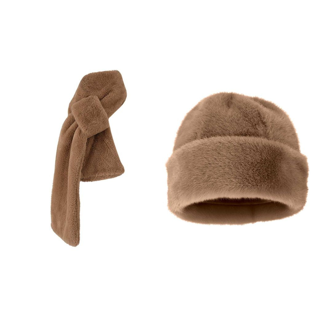 Bontsjaal + bontmuts - Dames - Winter