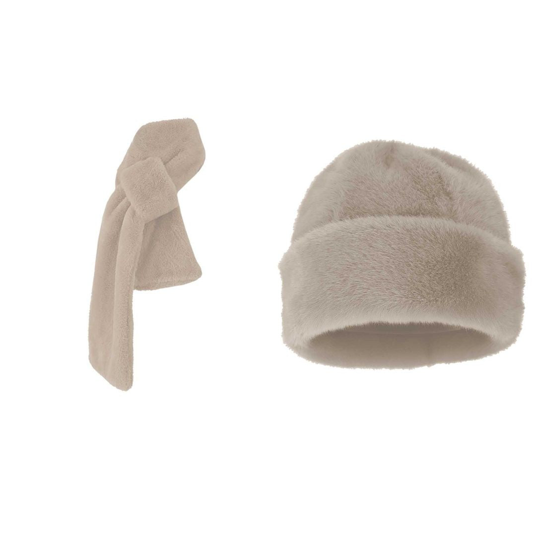 Bontsjaal + bontmuts - Dames - Winter