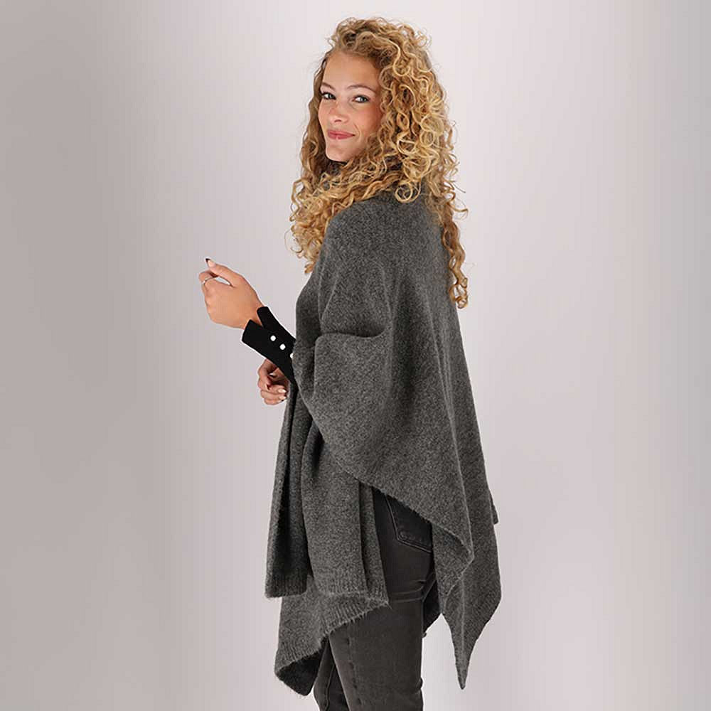 Gebreide poncho dames - Fashion - One size