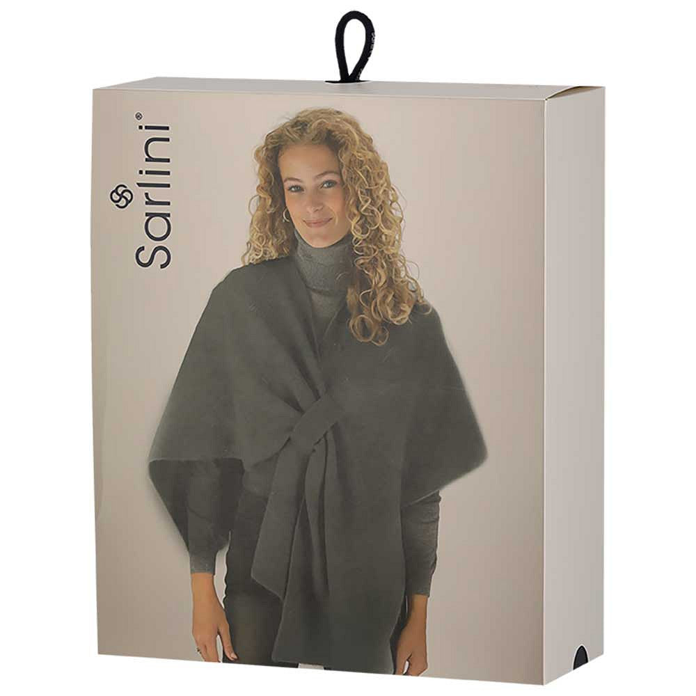 Gebreide poncho dames - Zwart