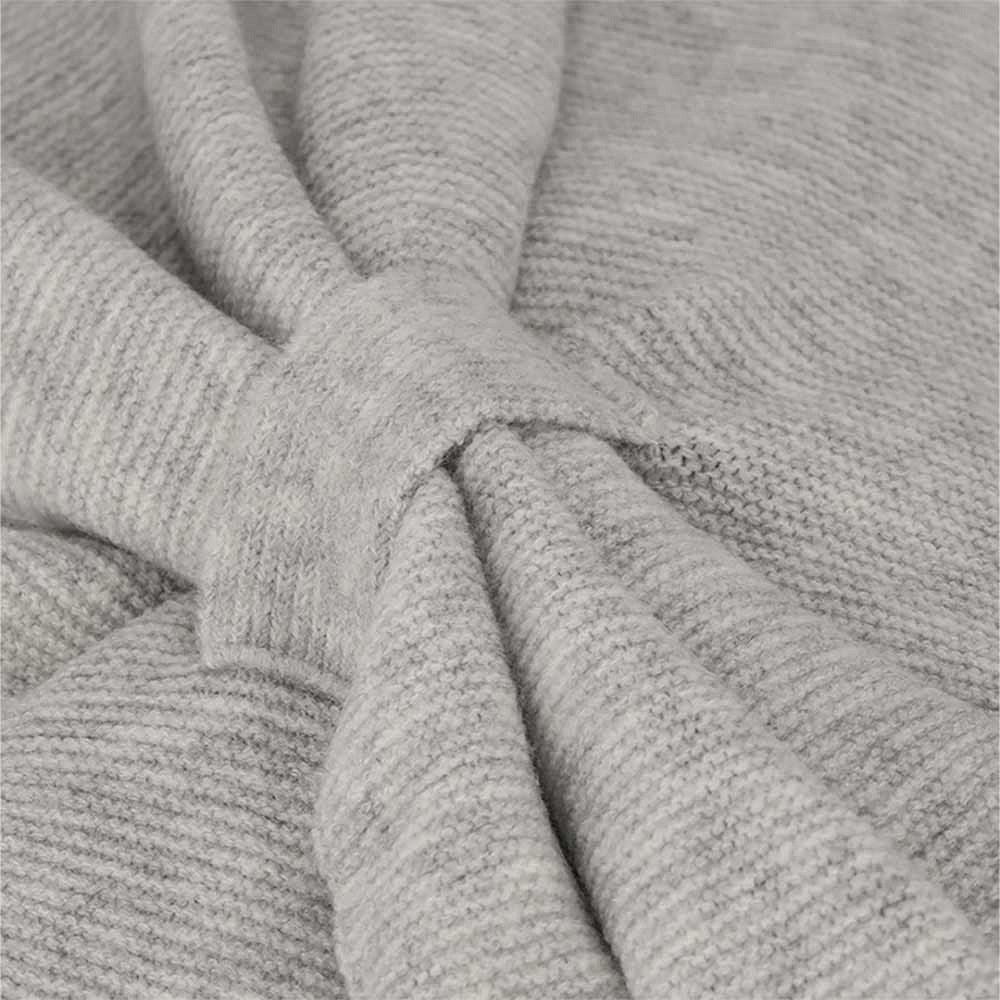 Gebreide poncho dames - Licht Grijs