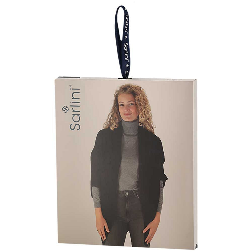 Gebreide omslagdoek - Dames - Zwart