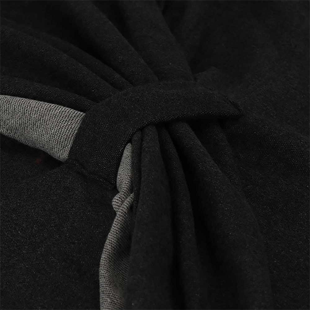 Geweven poncho - Dames - Zwart