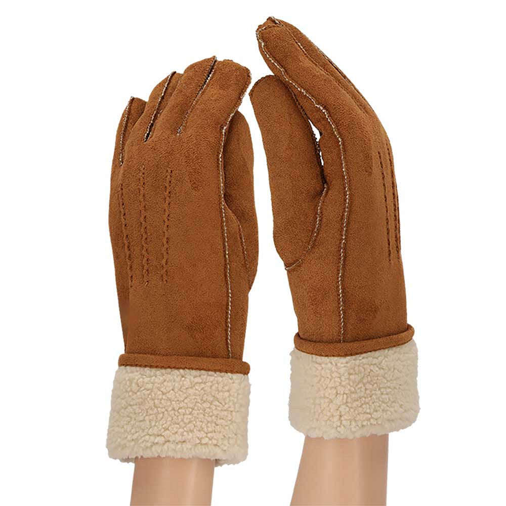 Bucket hat + handschoenen dames - Suède - One size