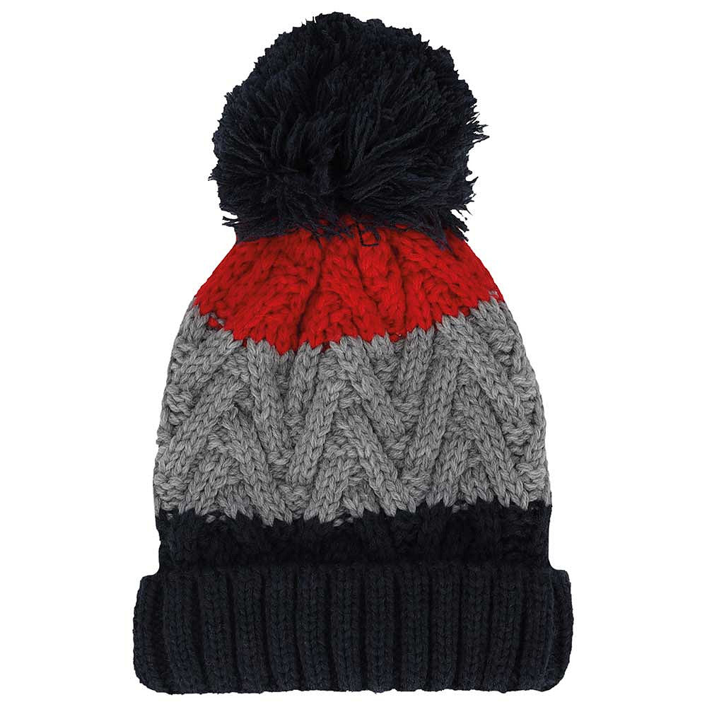 Wintermuts jongens - Knitted - Skimuts - Pompon