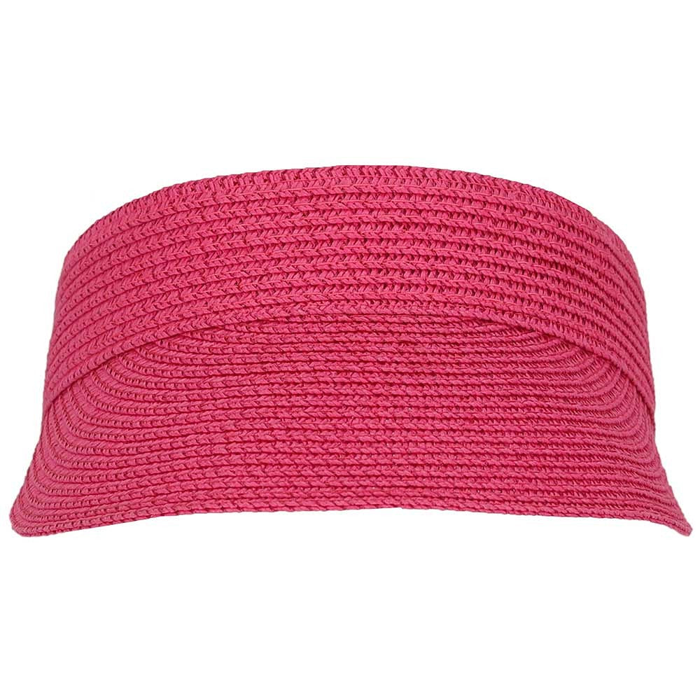 Zonneklep Dames - One Size - Gevlochten papier