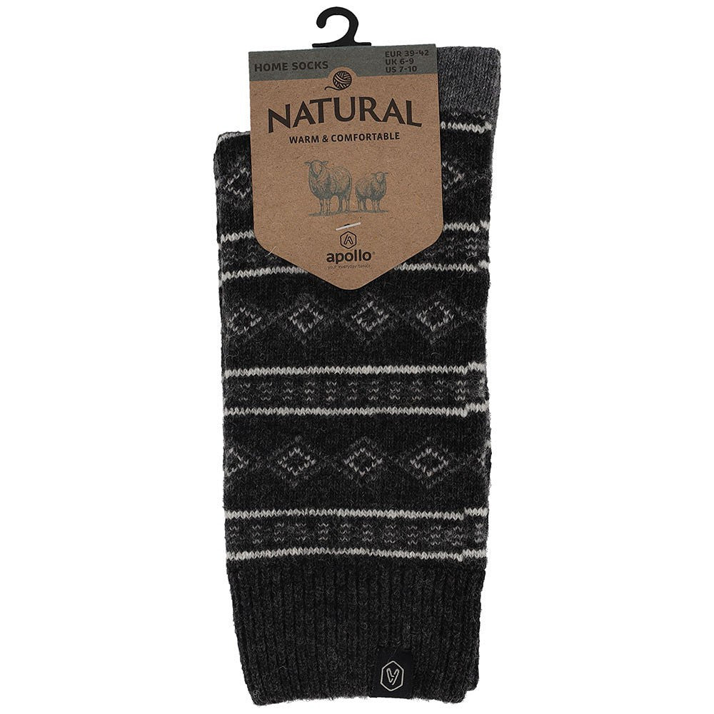 Huissokken Heren - Fashion - Natural Wool