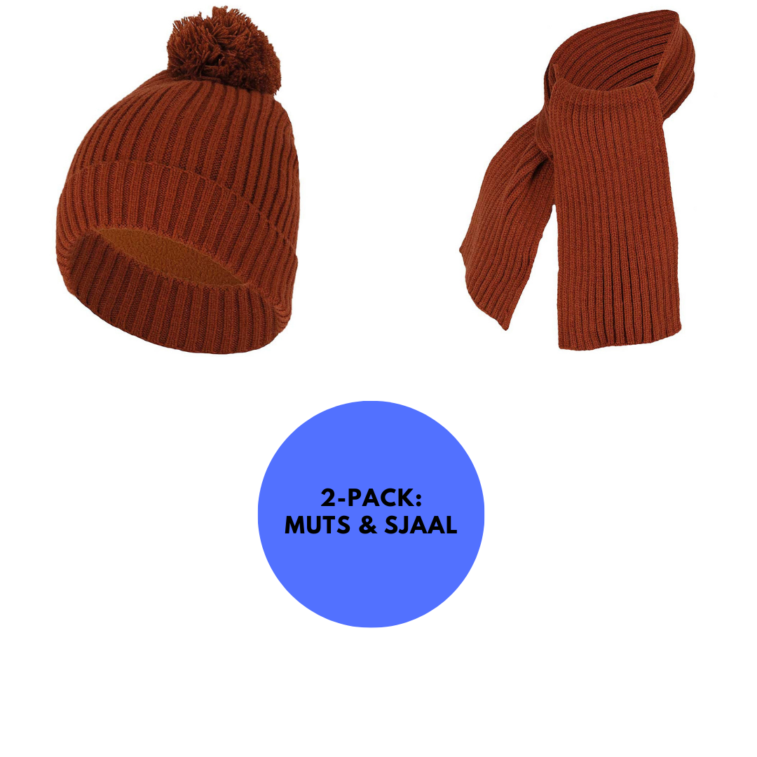 Baby Sjaal & Muts - Set - Ribbed