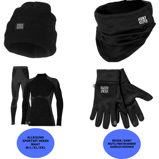 Allround Sportset Heren - Zwart