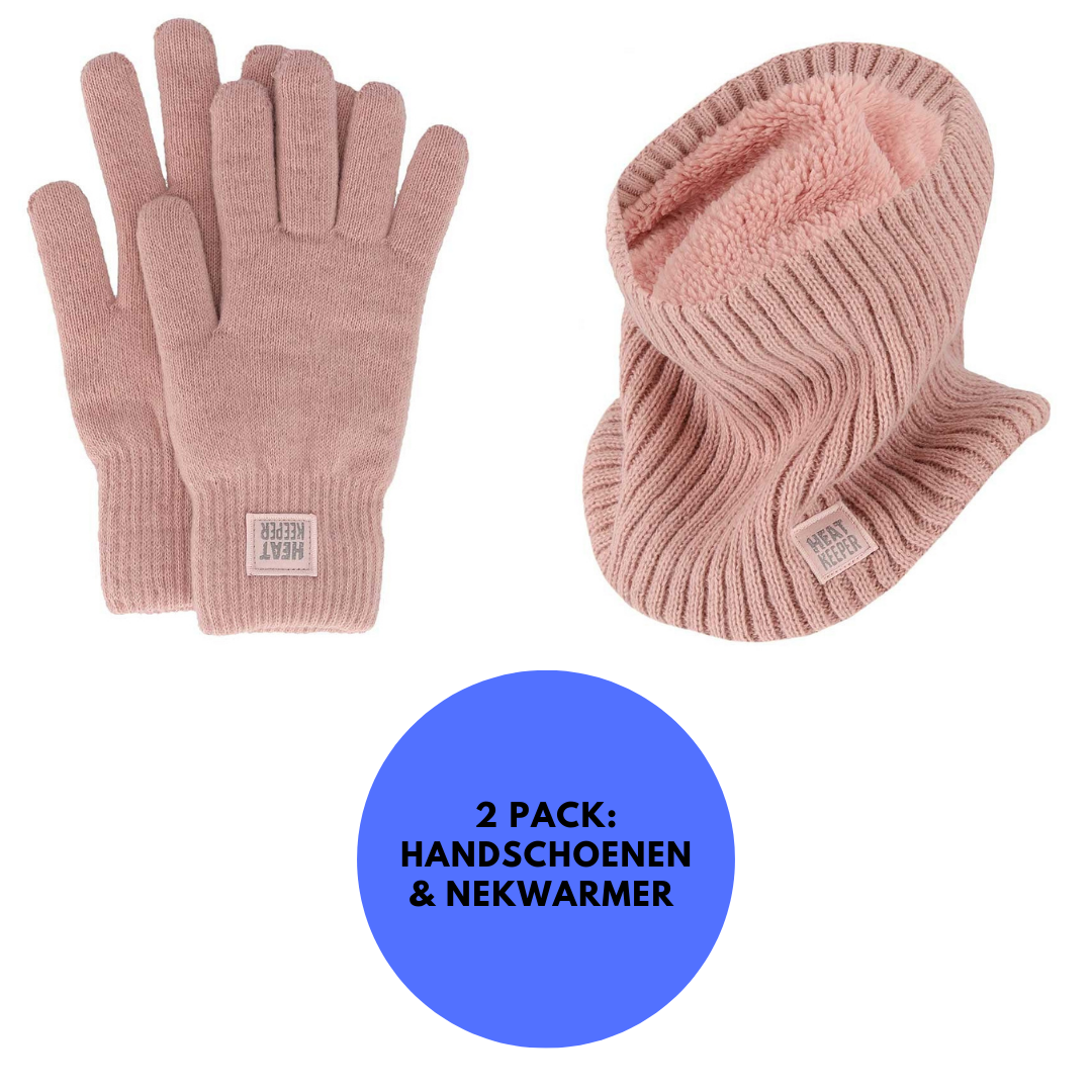 Thermo set Dames - Handschoenen/Nekwarmers - Onesize